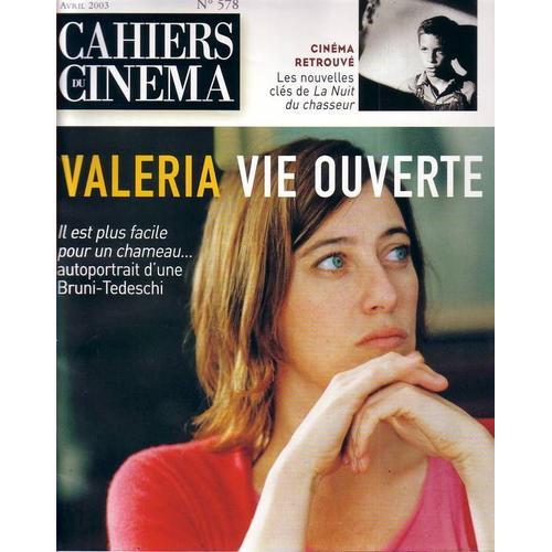 Les Cahiers Du Cinéma  N° 578 : Où Est Le Cinéma Politique? / Valéria Bruni-Tedeschi / Blake Edwards / Stan Brackage / "La Nuit Du Chasseur"