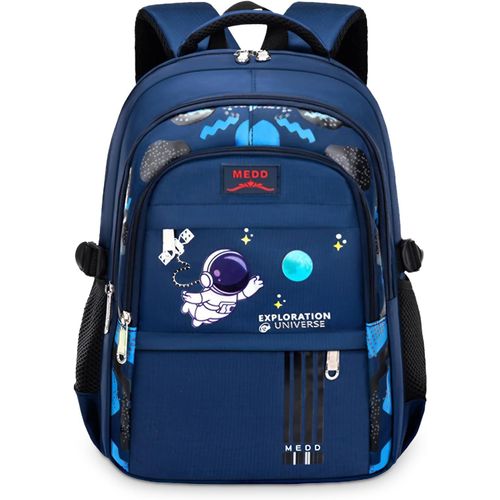 Sac à Dos pour Enfant Cartable Garçon Primaire Sac Ecole Garçon de Grande Capacité et Imperméable,Sac D'école Ergonomique pour Enfants 6 8 10 12ans,Idéal pour l'école ou les Voyages,Bleu