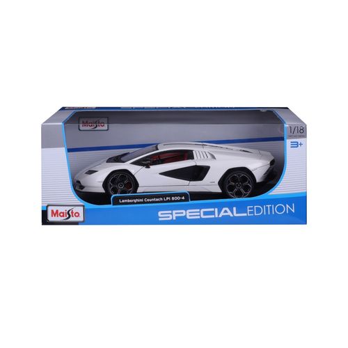 Véhicules Miniatures Die Cast 1/18 Lamborghini Countach Lpi-800 - Blanche