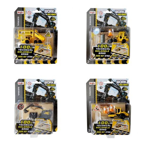 Véhicules Miniatures Die Cast 1/72 Pack Camion Volvo + Sable + Accessoires