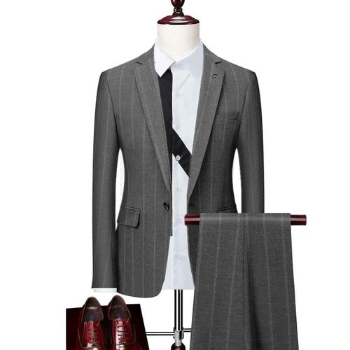 Blazers Décontractés À Carreaux Rayés Pour Hommes,Veste Et Pantalon,Manteau Imbibé,Veste Fjwaistcoat,Boutique D'affaires Britannique,Glac,Nouvelle Mode,2023