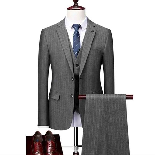 Blazers Décontractés À Carreaux Rayés Pour Hommes,Veste Et Pantalon,Manteau Imbibé,Veste Fjwaistcoat,Boutique D'affaires Britannique,Glac,Nouvelle Mode,2023