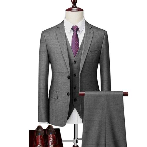 Blazers Décontractés À Carreaux Rayés Pour Hommes,Veste Et Pantalon,Manteau Imbibé,Veste Fjwaistcoat,Boutique D'affaires Britannique,Glac,Nouvelle Mode,2023