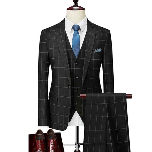 Blazers Décontractés À Carreaux Rayés Pour Hommes,Veste Et Pantalon,Manteau Imbibé,Veste Fjwaistcoat,Boutique D'affaires Britannique,Glac,Nouvelle Mode,2023