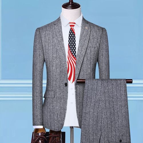 Blazer Et Pantalon En Glaçure À Carreaux De Style Britannique Pour Hommes,Veste Imbibée,Manteau D'affaires Mince Haut De Gamme,Banquet De Mariage,Mode Masculine,Ensemble De 3 Pièces