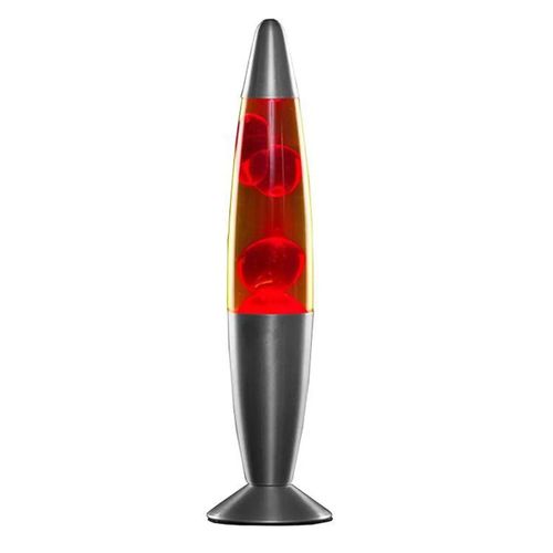 Lampe À Lave Rouge Magma Fusée Vintage Année 70 + Ampoule De Rechange - Straße Tech ®