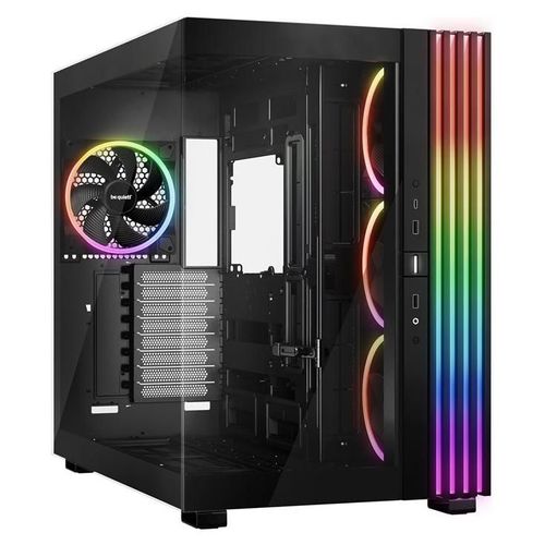 be quiet! Light Base 900 FX - FT - ATX étendu - panneau latéral fenêtré (verre) - pas d'alimentation (ATX / PS/2) - noir - USB/Audio