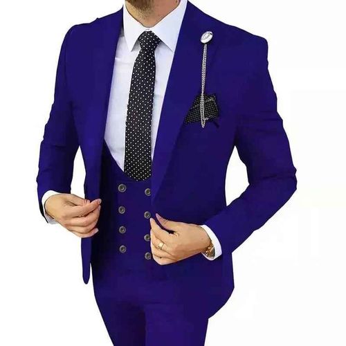 Ensemble De Blazers Slim Trempés Pour Hommes,Veste Habillée,Manteau,Pantalon,Boutique De Loisirs,Document D'affaires,Mariage,Meilleur,Solide,Mode,2024,3 Pièces