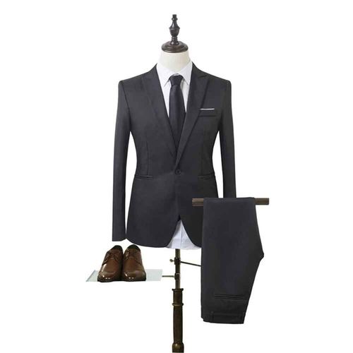 Blazer Et Pantalon Formels Pour Hommes,Manteau Slim,Smokings,Robe D'affaires,Vêtements Imbibés,Vestes De Mariage,Ensemble De 2 Pièces