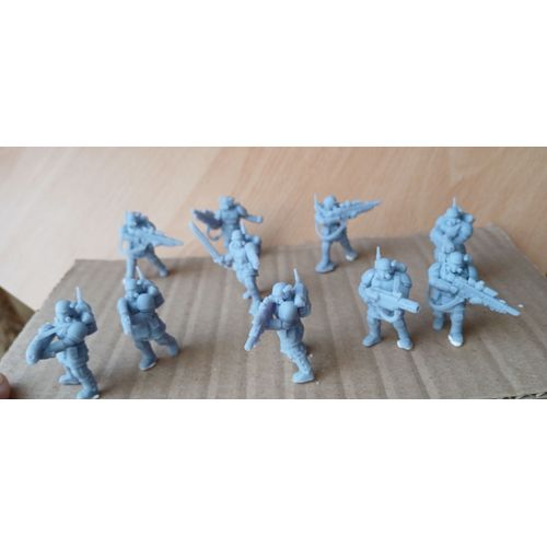 Warhammer 40k - Kasrkin X10 - Hq Proxy