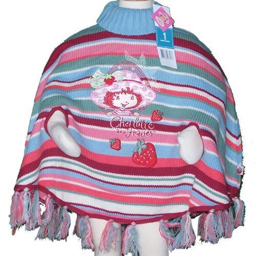 Poncho Pour Enfants Charlotte Aux Fraises 2-4 Ans