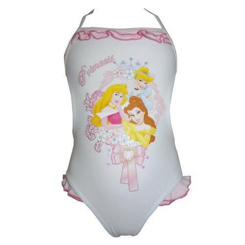 Maillot 1 Pièce Froufrou Blanc Les Disney Princesses