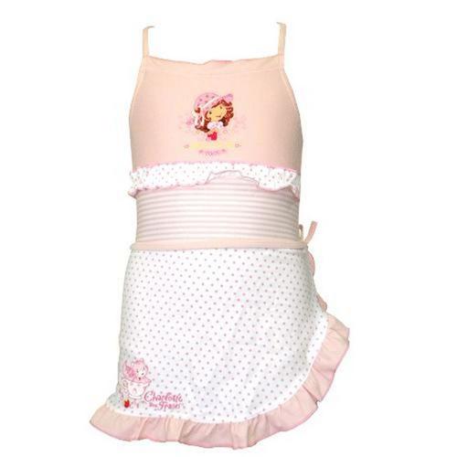 Maillot De Bain 1 Pièce Et Paréo Pois Charlotte Aux Fraises