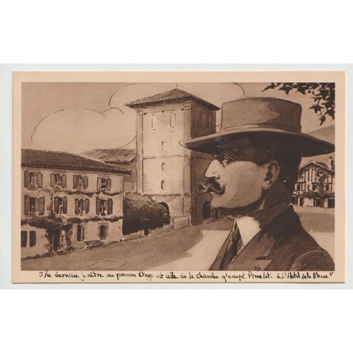 Carte Postale N°117, Au Pays Basque, Pierre Loti À Ascain, Basses-Pyrénées Où Il Écrivit "Ramuntcho"