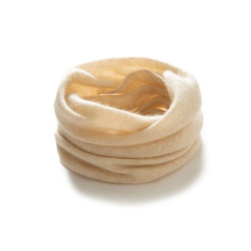Echarpe Cachemire Pour Femme Tube Echarpe Légère Anneau Chauffe-Cou Col Vachette Boucle Femme Douce Accessoires De Tricotage D'hiver