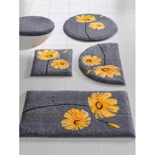 Tapis De Bain Acrylique - - Gris-Jaune