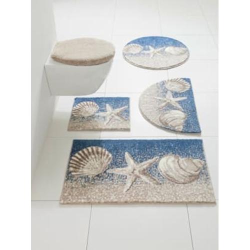 Tapis De Bain Acrylique - - Sable-Bleu