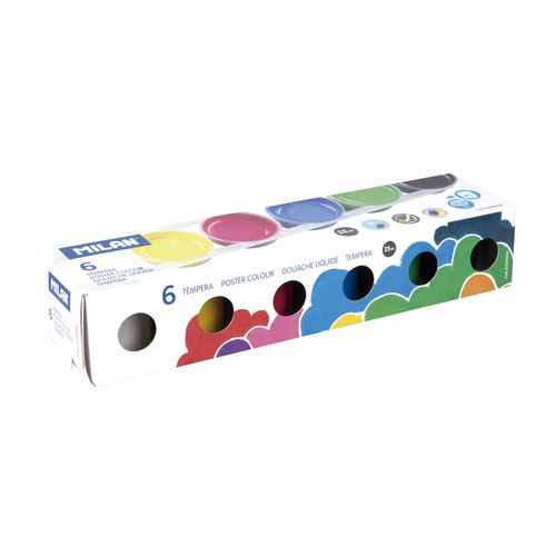 Peinture Gouache De Couleur 6 Pots 25 Ml