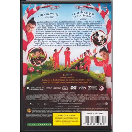Charlie Et La Chocolaterie coffret DVD 📀 Edition Prestige Tim Burton