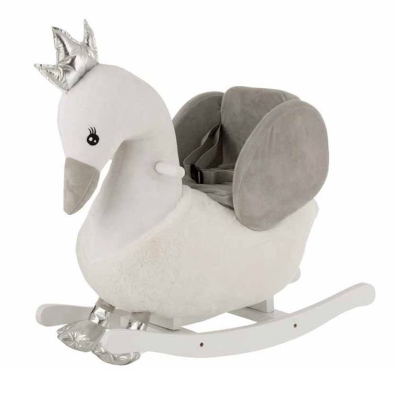 Fauteuil à Bascule Enfant Licorne 64cm Blanc pas cher 