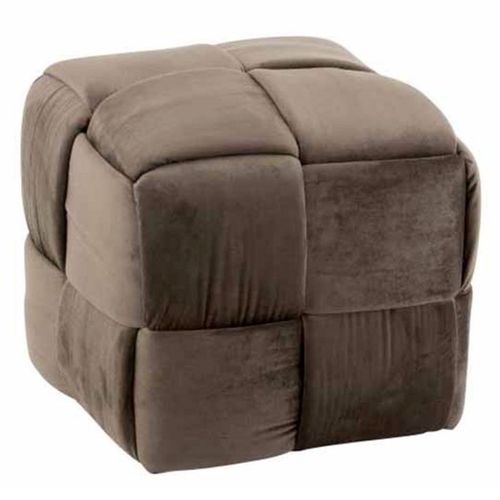 Paris Prix - Pouf Design "1 Personne" 42cm Gris Foncé