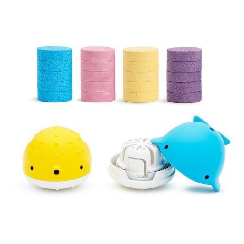 20 Pastilles Pour Colorer Le Bain + 2 Jouets De Bain De Munchkin