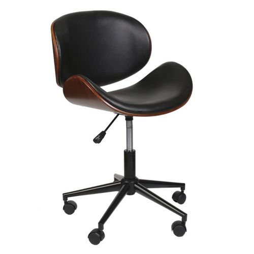 Paris Prix - Chaise De Bureau À Roulettes "Reno" 77cm Noir