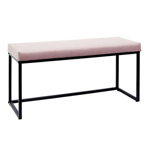 Paris Prix - Banc Design "Giulia" 100cm Rose