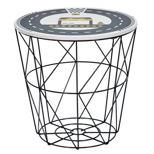 Paris Prix - Table D'appoint Enfant "Circuit" 30cm Bleu