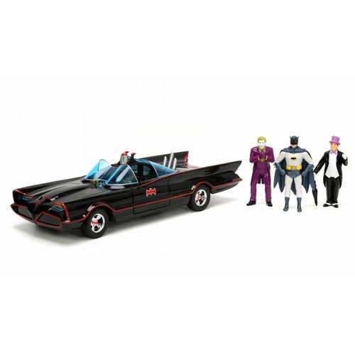 Batman Deluxe - Avec Figurines Robin, The Pinguin, The Jocker 1/24 Jada