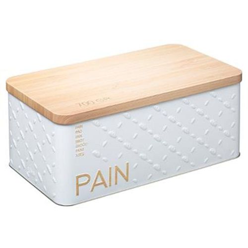 Boîte À Pain "Scandi" 31cm Blanc