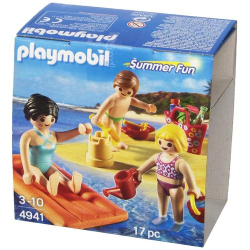 Playmobil 4941 Family Fun Maman et enfants à la plage Oeuf de Pâques  Surprise - Playmobil
