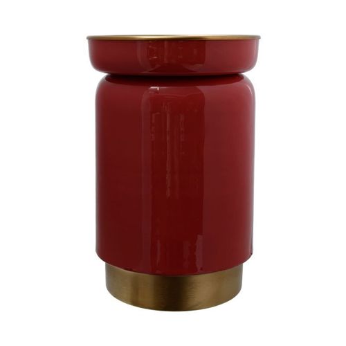 Table D'appoint Design "Clays" 46cm Corail & Or