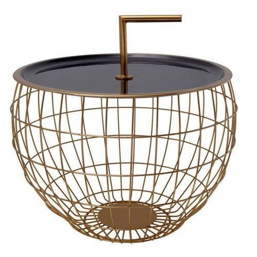 Table D'appoint Design "Jouy" 49cm Noir