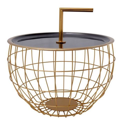 Table D'appoint Design "Jouy" 42cm Noir