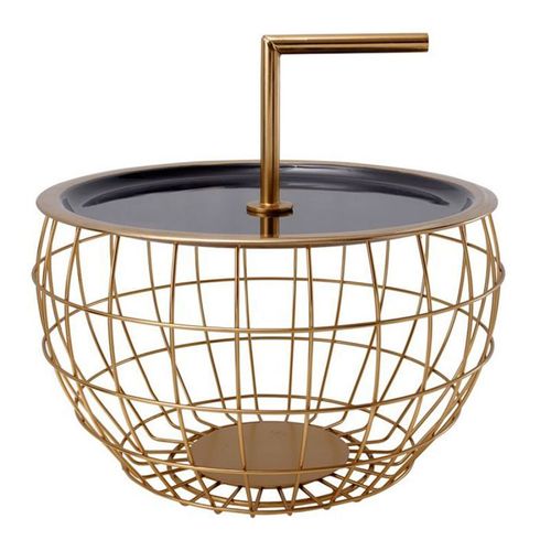 Table D'appoint Design "Jouy" 38cm Noir