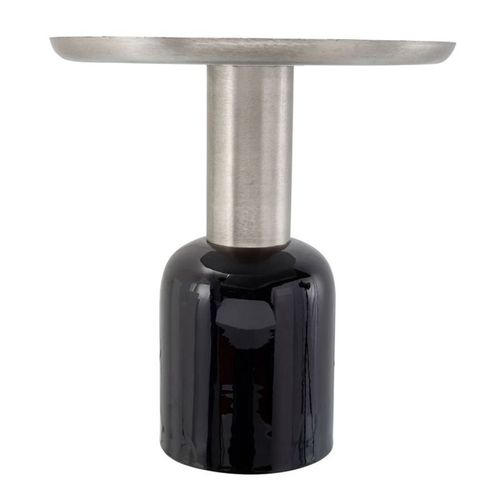 Table D'appoint Design "Yeza" 49cm Noir & Argent