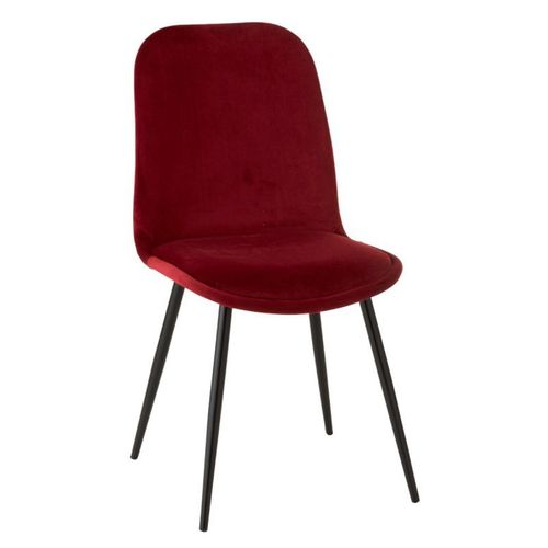 Paris Prix - Chaise Design "Claire" 87cm Bordeaux