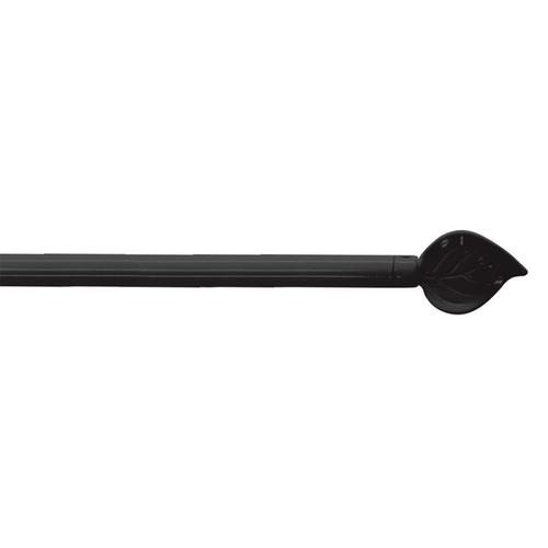 Tringle Déco Extensible "Folia" 80-110cm Noir