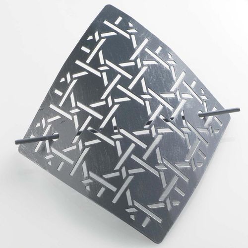 Embrasse De Rideau Broche "Bobix" 16cm Gris