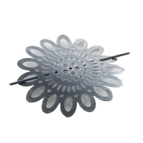 Embrasse De Rideau Broche "Mandy" 17cm Gris