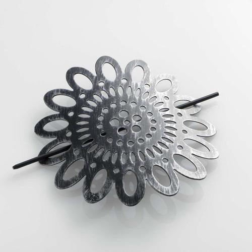 Embrasse De Rideau Broche "Mandy" 17cm Noir