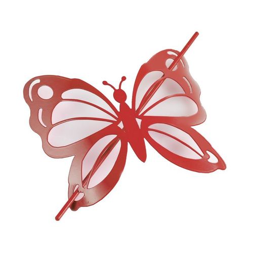 Embrasse De Rideau Broche "Farfalina" 16cm Rouge