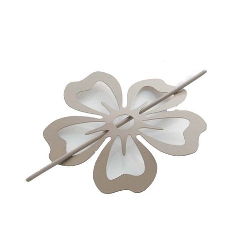 Embrasse De Rideau Broche "Pétaly" 15cm Taupe