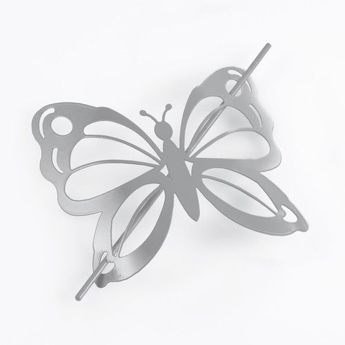 Embrasse De Rideau Broche "Farfalina" 16cm Gris