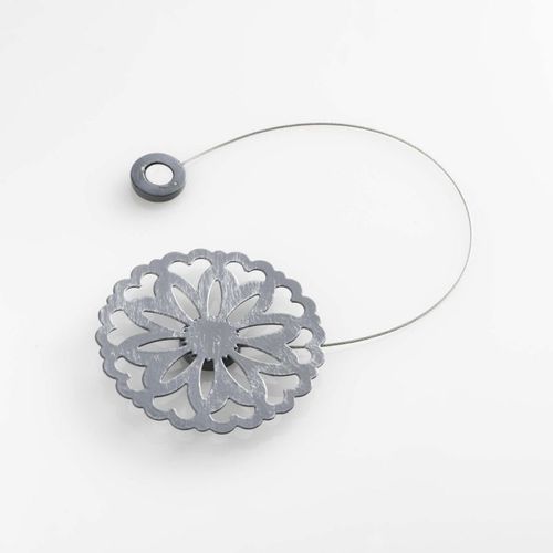 Embrasse De Rideau Aimantée "Emmy" 30cm Gris