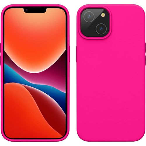 Housse Compatible Avec Apple Iphone 14 Coque - Coque De Téléphone Fine Avec Finition Douce - Rose Fluo