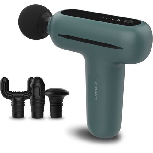 Pistolet De Massage - Medisana Mg 200 - 5 Niveaux De Percussion - 5 V - 50 Db - Gris / Vert