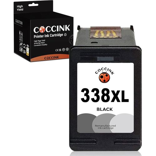 338Xl Cartouches D'Encre Remplacement Pour 338 Xl Officejet 460 5740 6210 6200 6310 H470 K7100 7210 Photosmart C3180 2575 C4180 C3100 8450 2610 8150 Psc 1510 1610 2355 Imprimante Noir