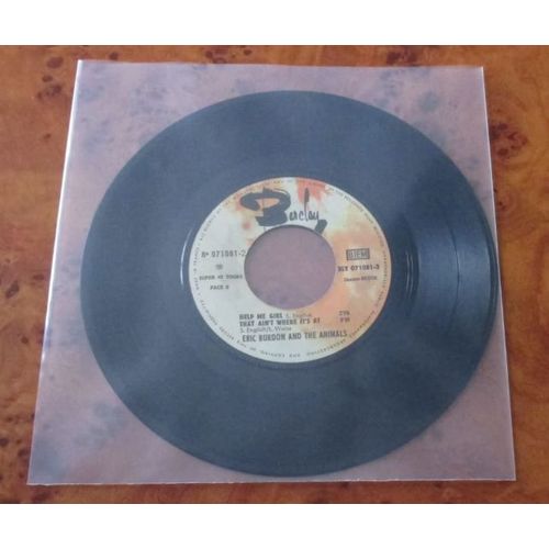 Eric Burdon & The Animals- See See Rider / Mama Told Me Not To Come / Help Me Girl / That Ain't It's At - Vinyle 45 Tours Barclay Bly 071081-2- Sans La Pochette D'origine